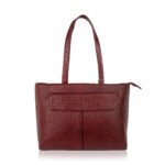 Genuine Full Grain Leather Tote Bag for Women, 15.6 Inch Laptop, Office Travel Dual Handles, Spacious Storage, Ideal for Work, Business Trips & Everyday Use