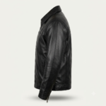 VELVORA Men's Leather Jacket, Classic Biker Style Zip-Up Jacket with Shirt Collar, Full Sleeve Casual Motorcycle Jacket for Everyday Wear, Outdoor Travel & Streetwear - Image 3