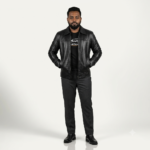 VELVORA Men's Leather Jacket, Classic Biker Style Zip-Up Jacket with Shirt Collar, Full Sleeve Casual Motorcycle Jacket for Everyday Wear, Outdoor Travel & Streetwear - Image 4